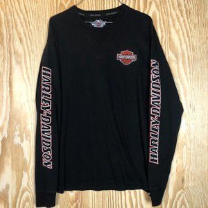 Harley Davidson Mens Long Sleeve Shirt Large Patch